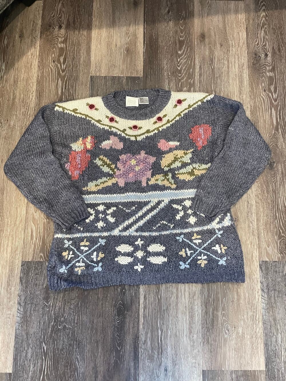 granny cottage core sweater